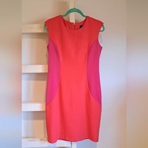 Colorblock Sleeveless Shift Dress